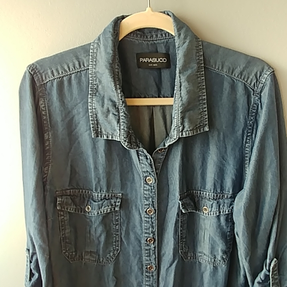 Parasuco Long blue Shirt size XL - Picture 2 of 4